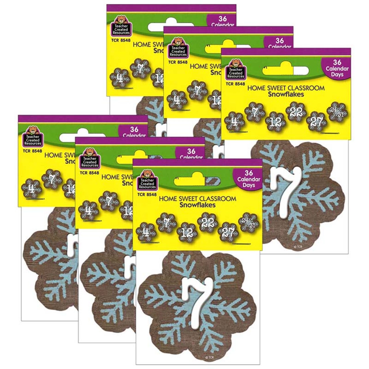 Home Sweet Classroom Snowflakes Calendar Days 36 Per Pack 6 Packs home-sweet-classroom-snowflakes-calendar-days-36-per-pack-6-packs